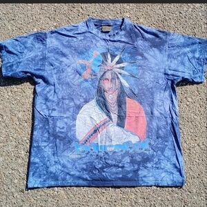 Vtg 96 The Mountain Moon Warrior Native American XL Single Stitch Distressed